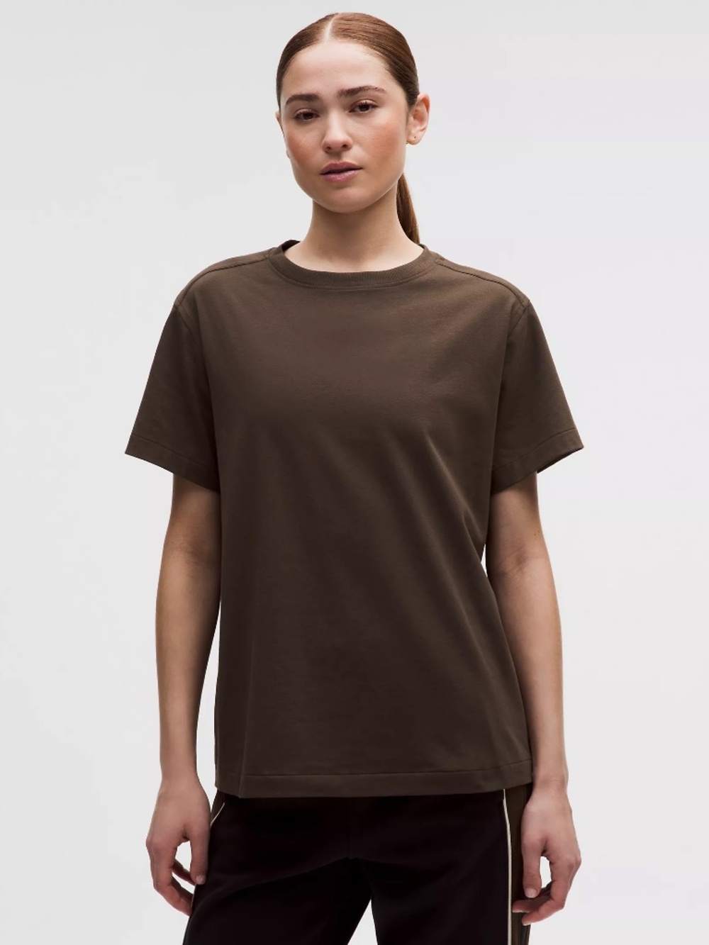 Lululemon All Yours Organic Cotton-Blend T-Shirt Walnut Crunch Large-NWOT